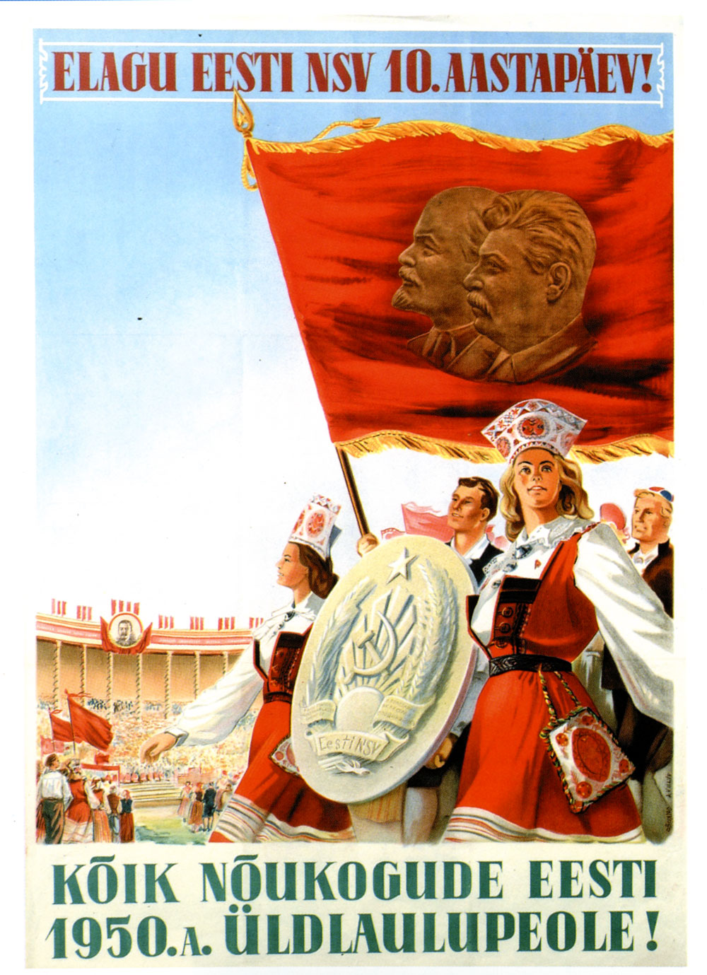 Soviet Era Song Festival Poster